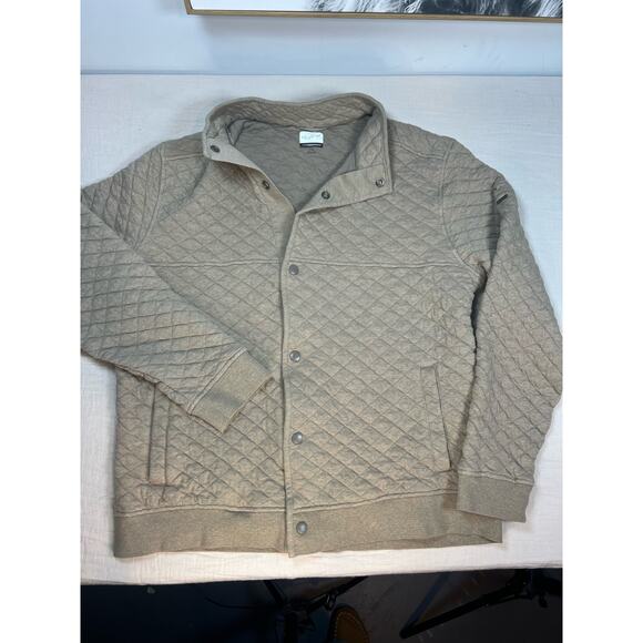 Greg Norman Quilted Full-Snap Jacket Mens Size Large - Picture 1 of 10